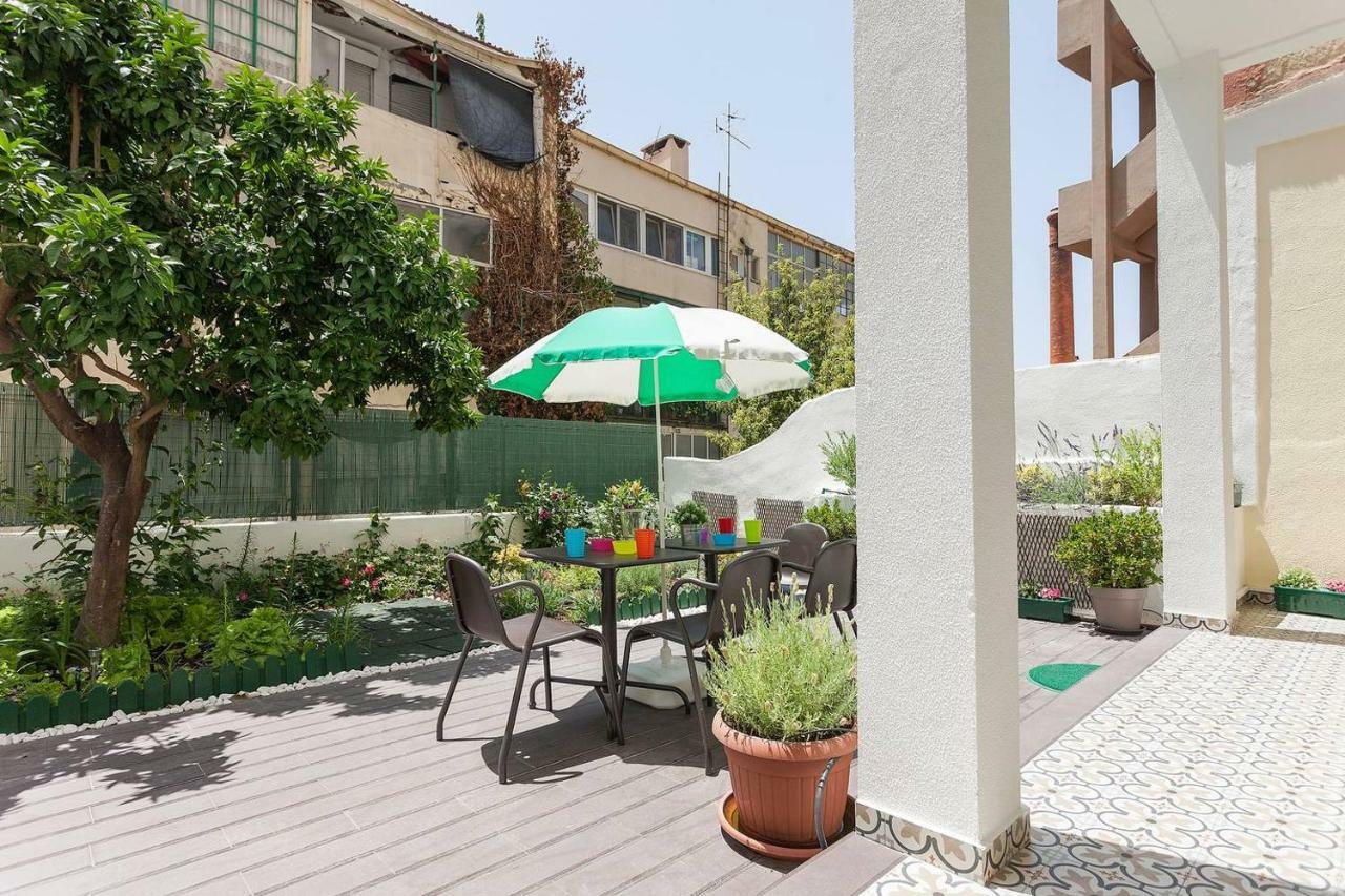 Sunny Orange Garden Apartment In Central Lisbon Bagian luar foto